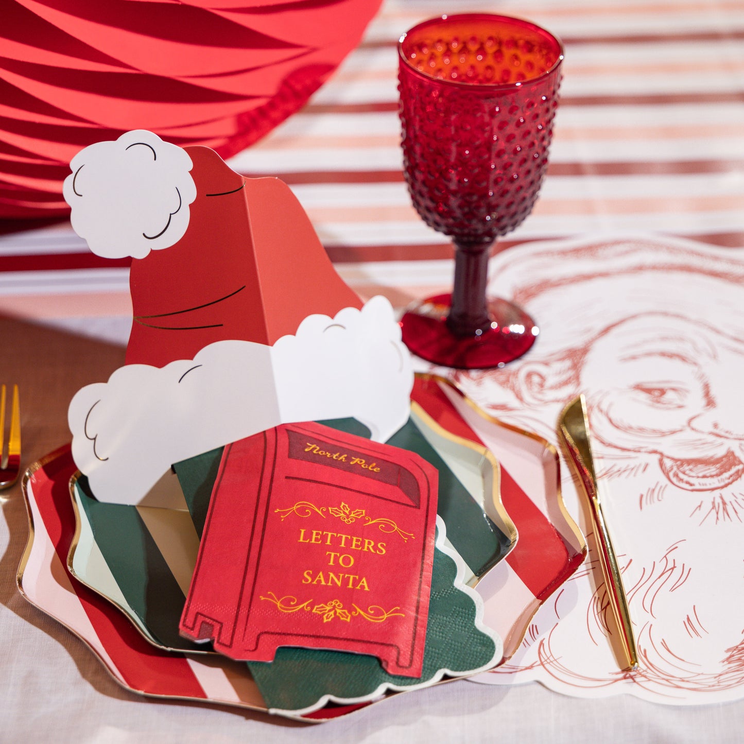 Paper Elf Hat Napkin Holders