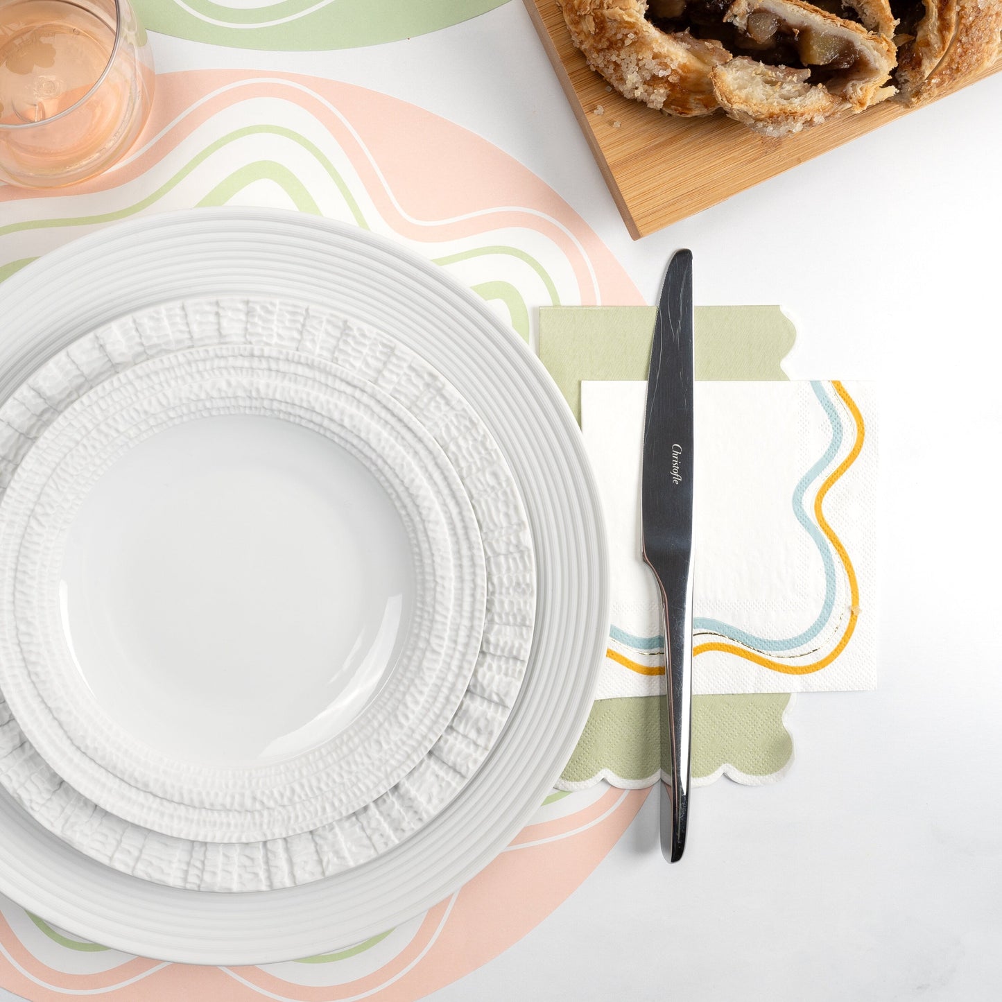 SUM23-CN2- Modern Waves Beverage Napkins