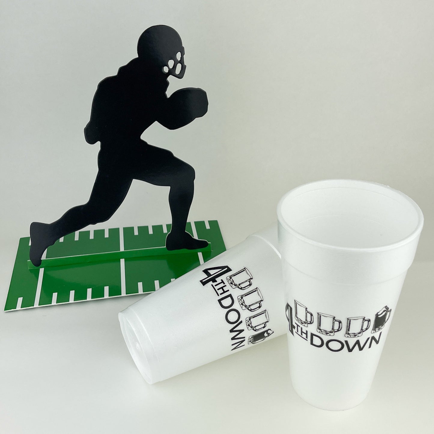 CUP-F-4THDN-18- 4th Down 20oz. Foam Cups | 10 pack