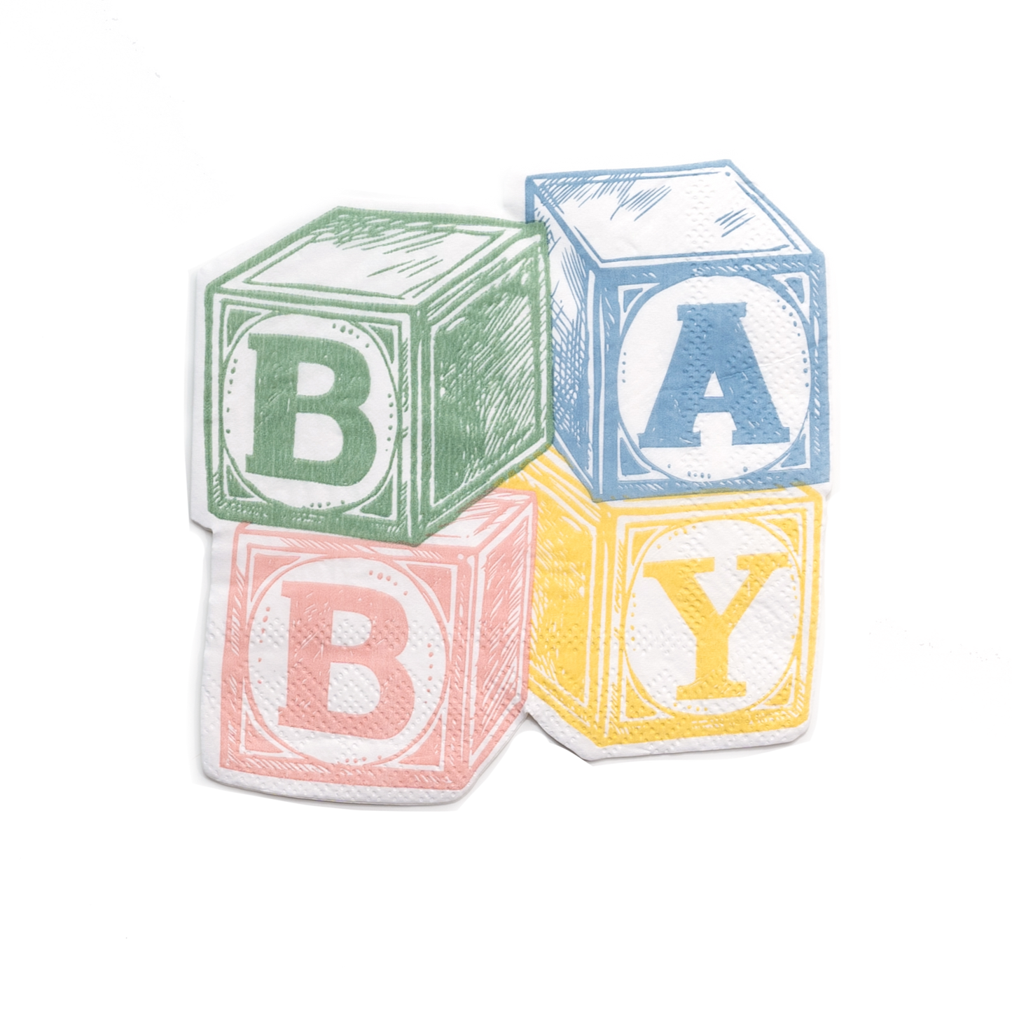 Baby Blocks Beverage Napkins