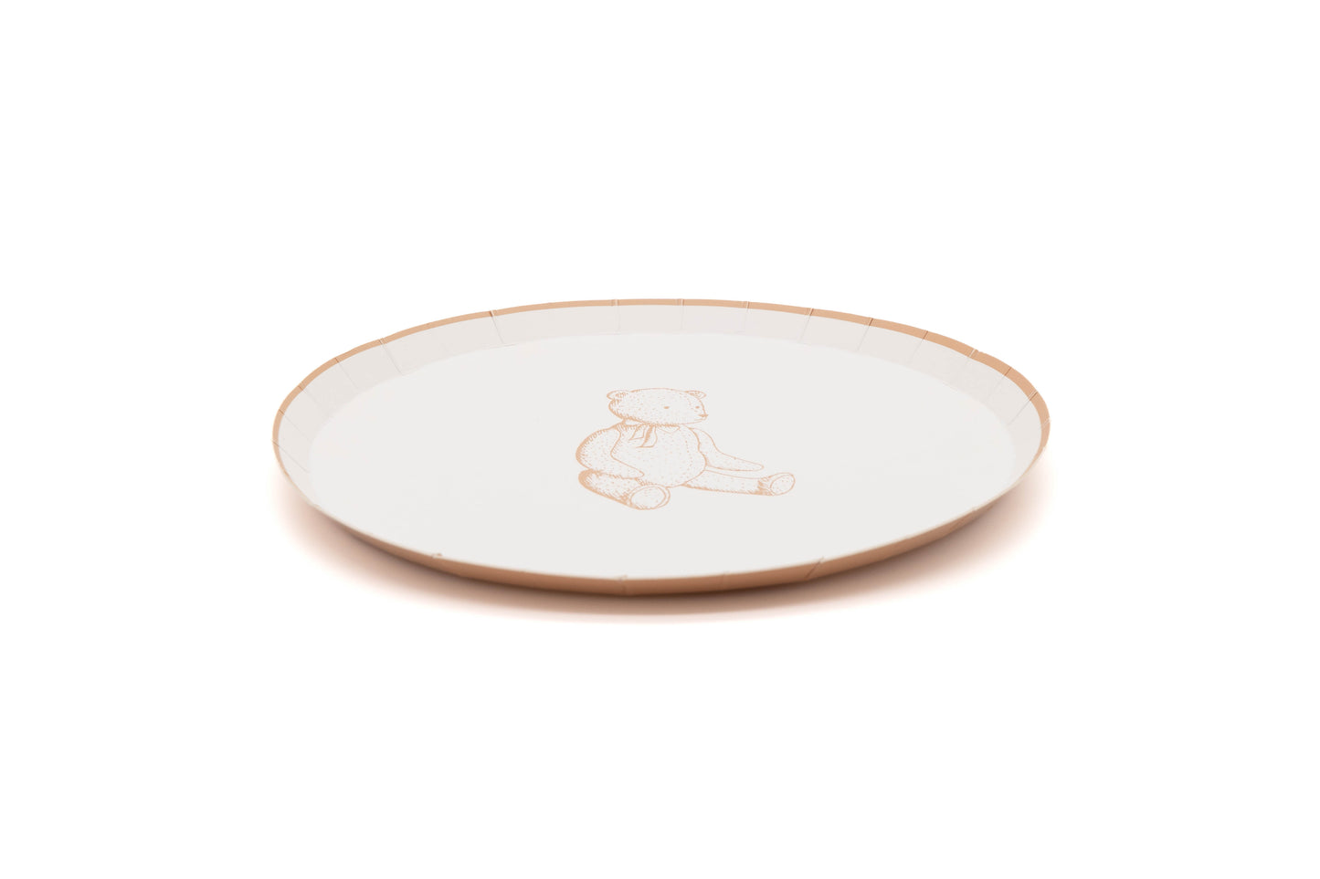 Beige Precious Baby Bear Dessert Plates
