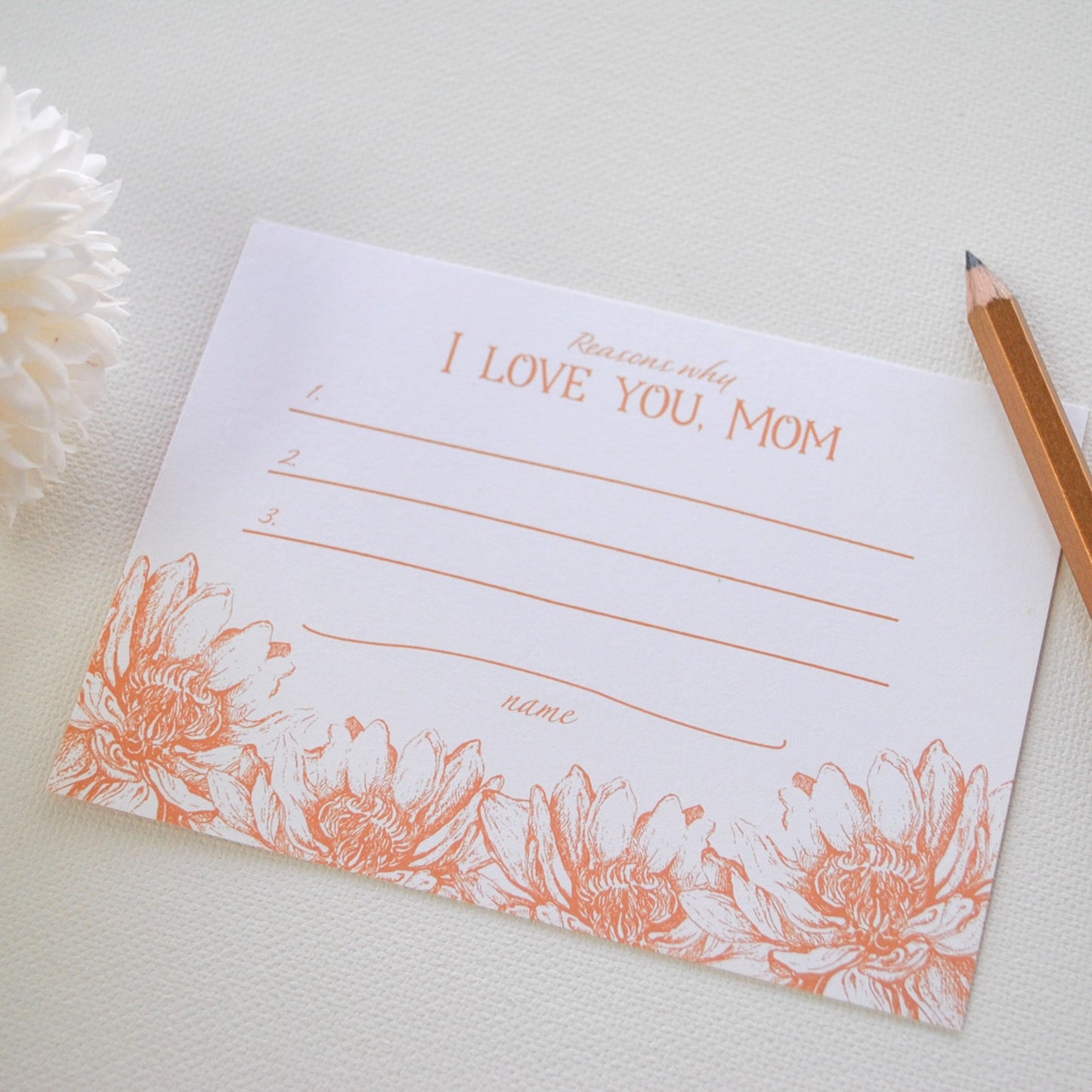 Mother's Day Place Cards
