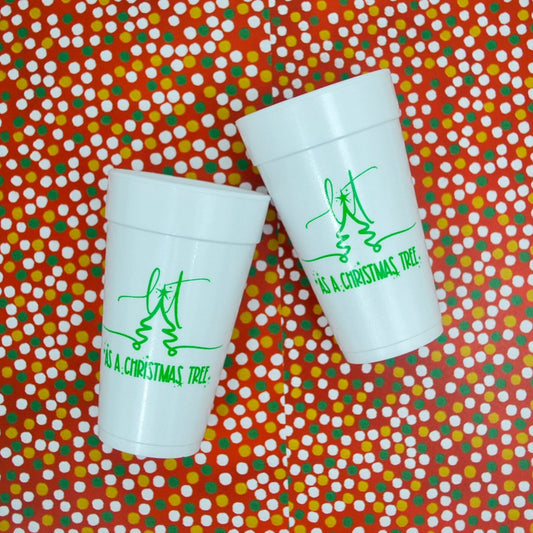 Lit Like a Christmas Tree 20oz. Foam Cups | 10 pack