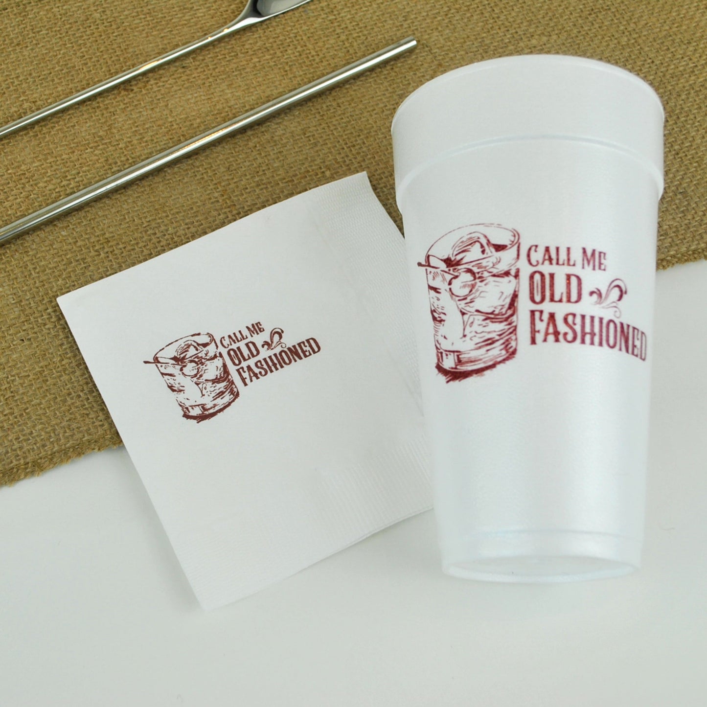 CUP-F-CALLOLD-109- Call Me Old Fashioned 20oz. Foam Cups | 10 pack