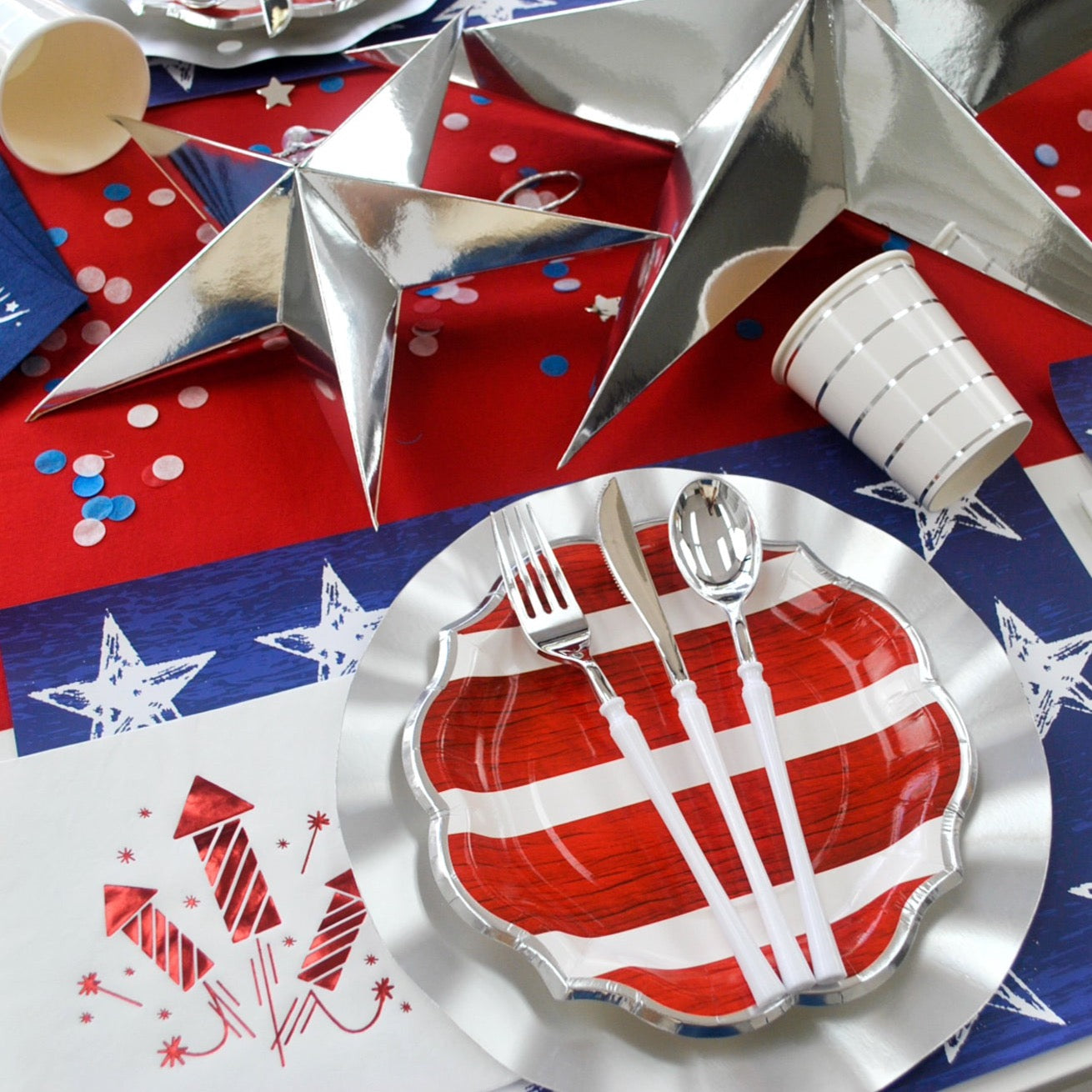 Red Firecracker Dinner Napkins