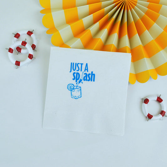 NAP-JSTSPLSH-BEV-1069- Just a Splash Beverage Napkins