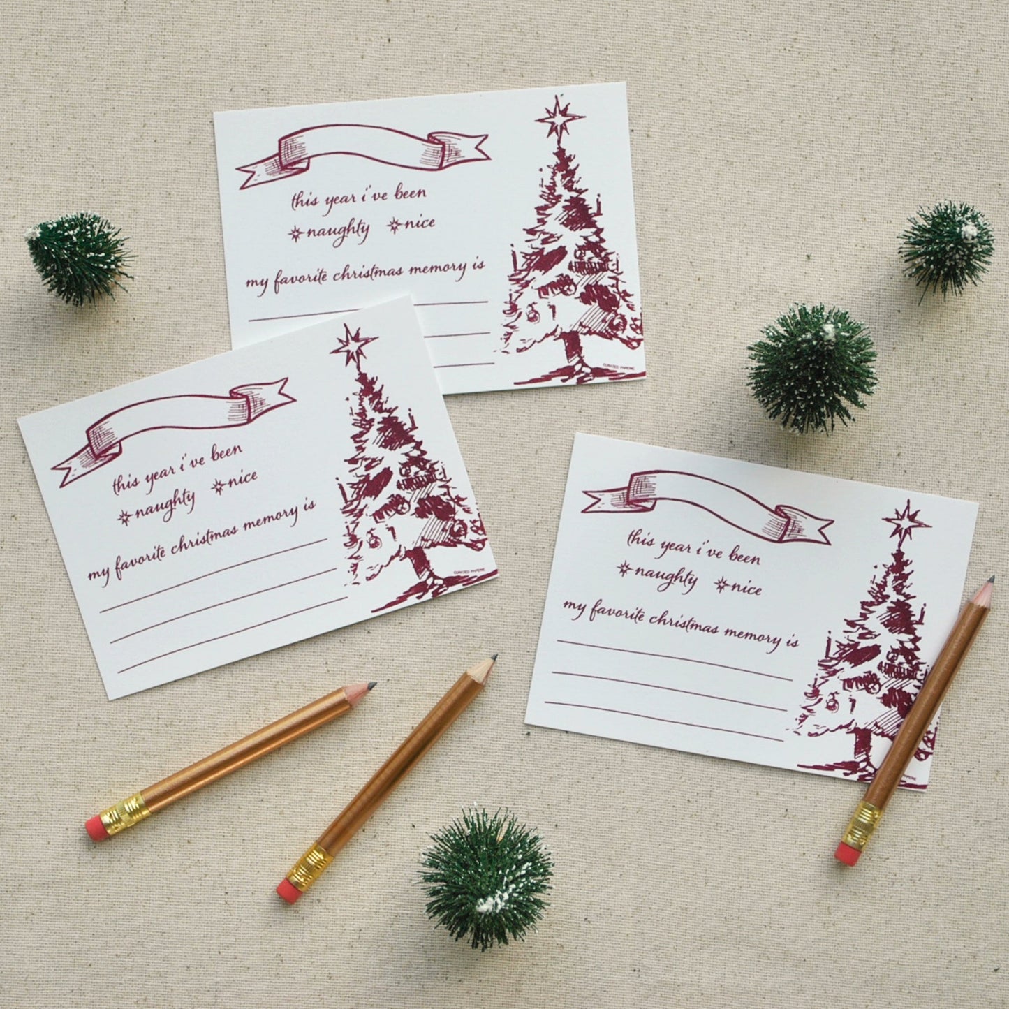 STAT-PC-XMASPENCL-652- Christmas Place Cards