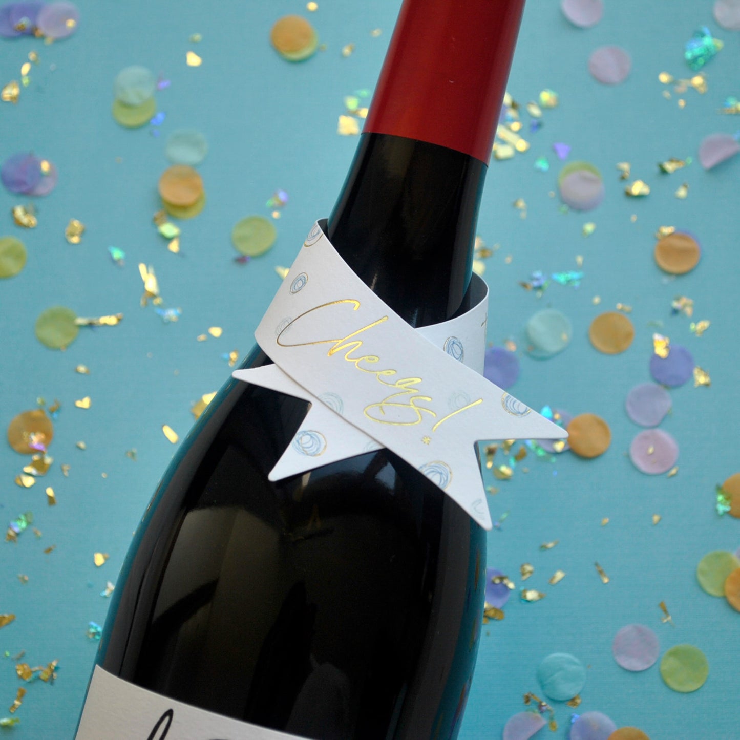 STAT-BT-CHEERS-555- Cheers Bottle Tag