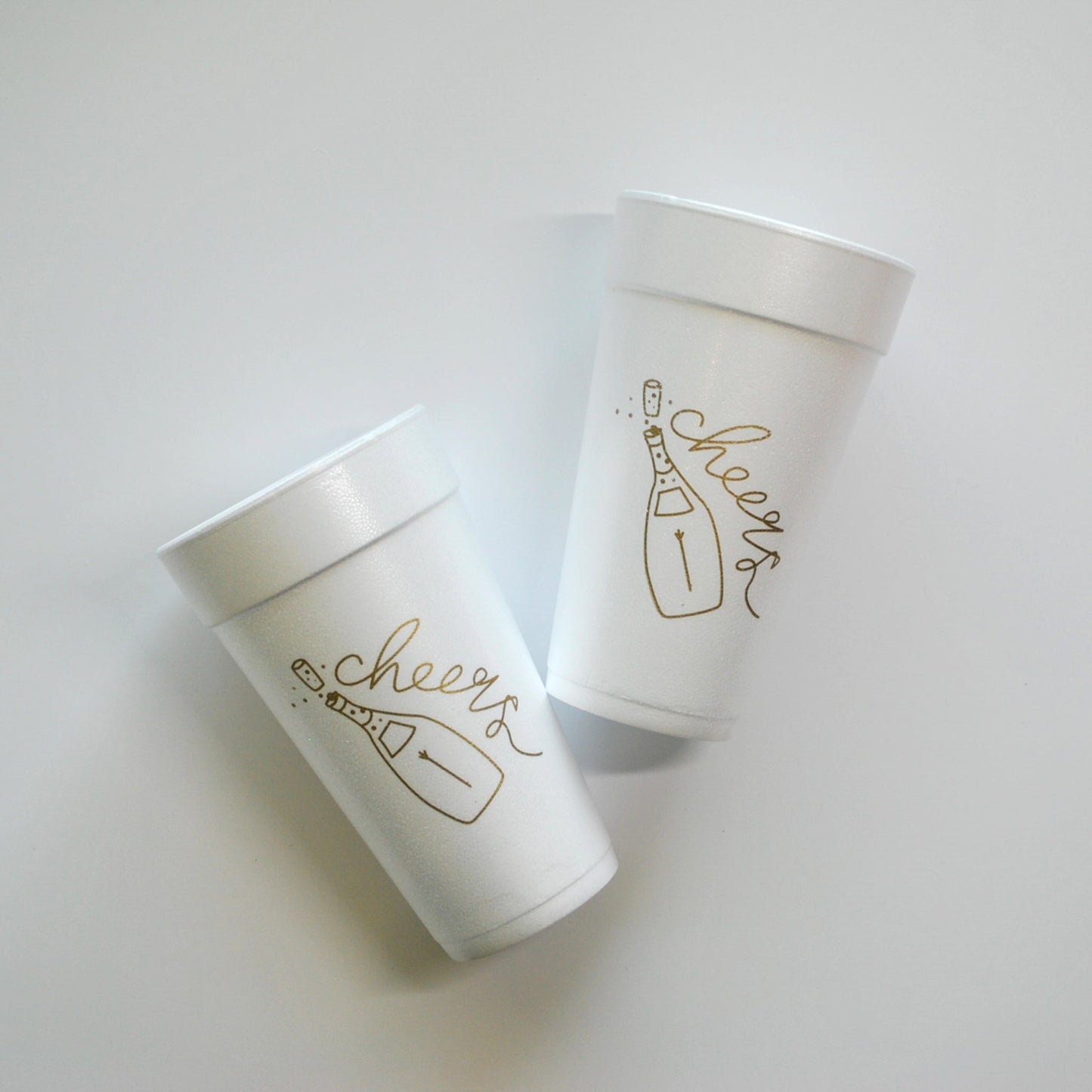 CUP-F-CHEERS-100- Cheers 20oz. Foam Cups | 10 pack