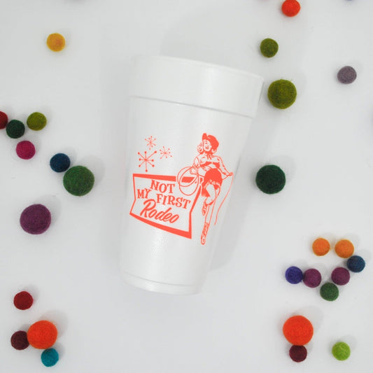 Not My First Rodeo Vegas Style Country 20oz. Foam Cups | 10 pack
