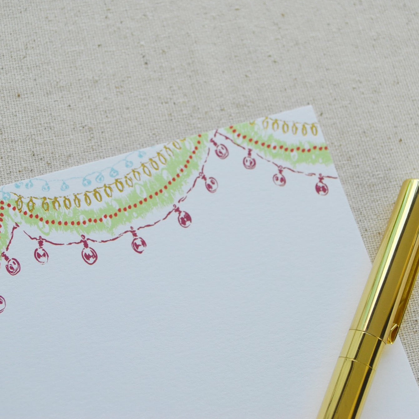 STAT-XMASGRLND-NTCRD-649- Christmas Garland Notecards