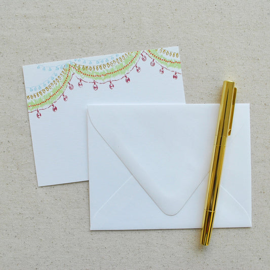 STAT-XMASGRLND-NTCRD-649- Christmas Garland Notecards