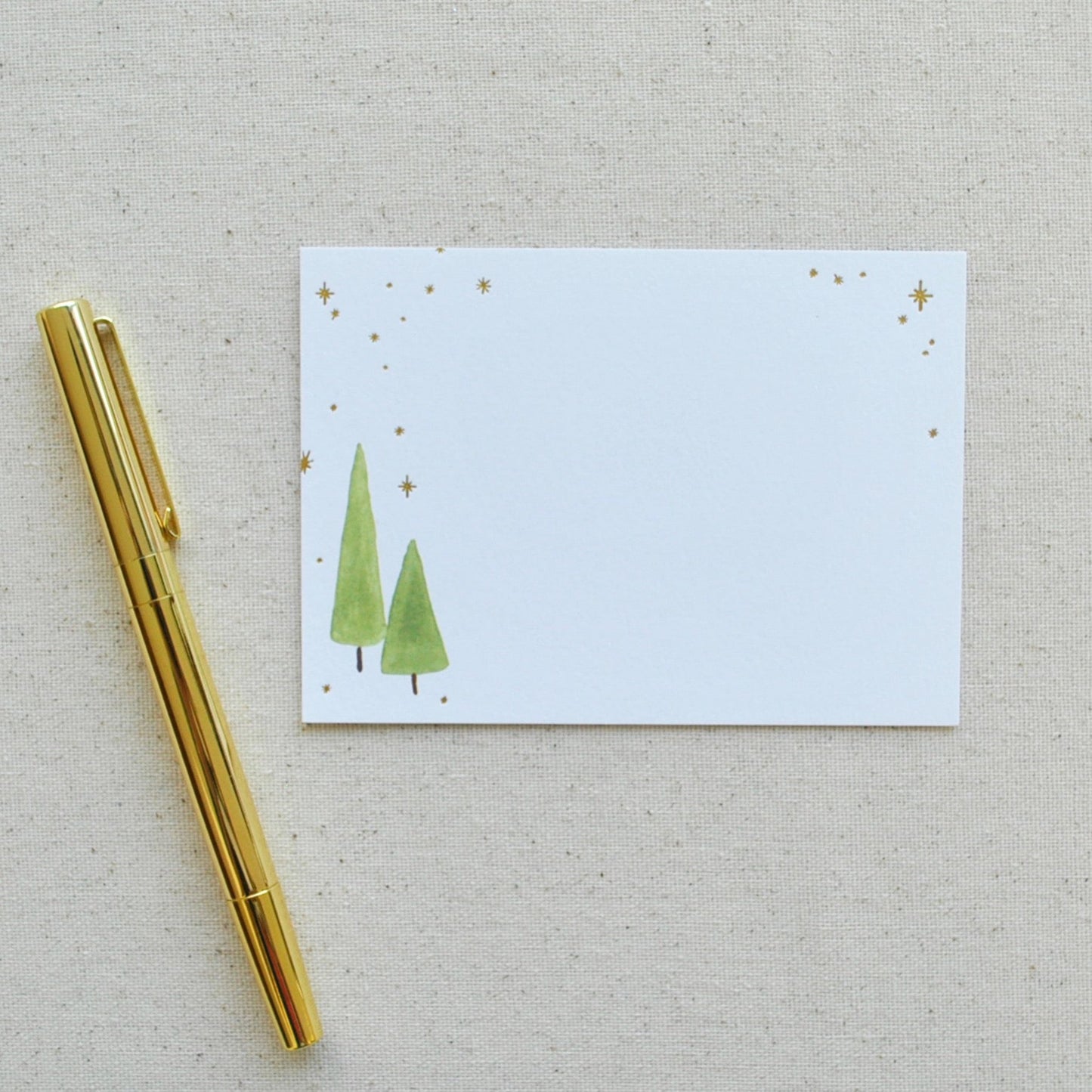 STAT-TREE-NTECRD-1290- Christmas Trees Notecards