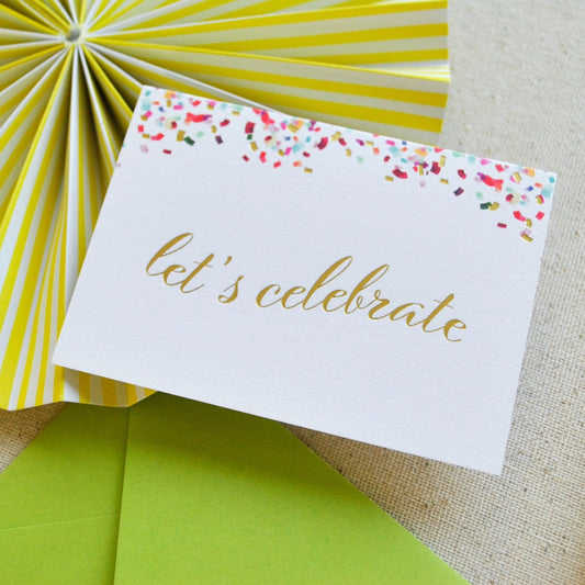 STAT-LETCEL-CRD-317- Let's Celebrate Enclosure Card