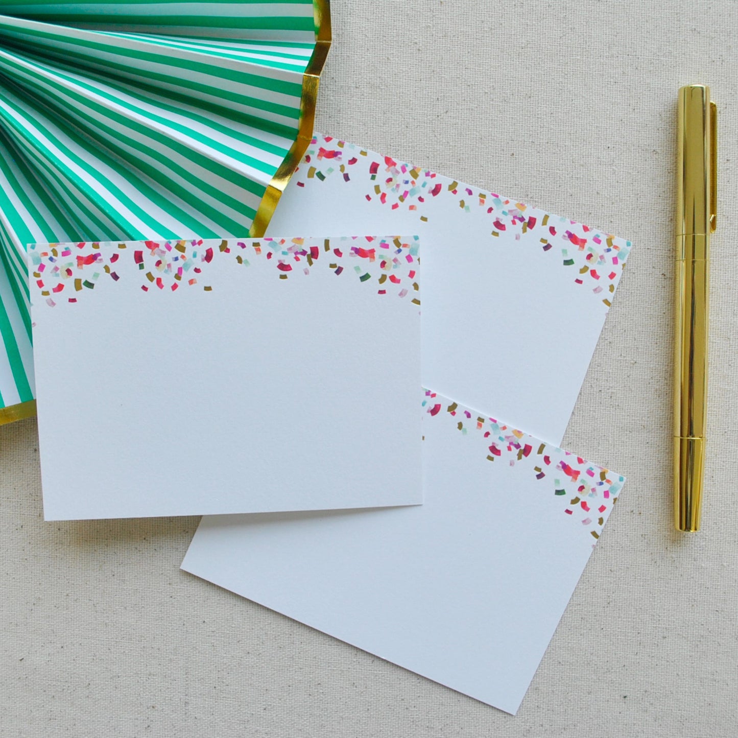 STAT-CONF-NTCARD-298- Confetti Notecards