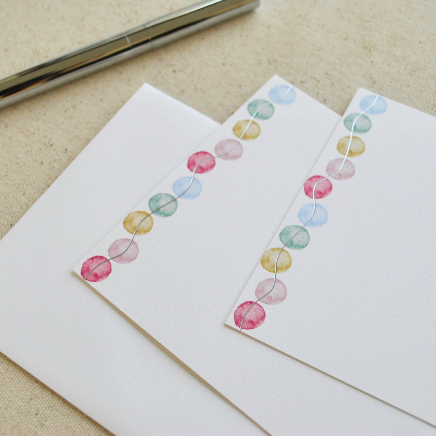 STAT-CLRFLDOT-NTECRD-671- Colorful Dotted Notecards