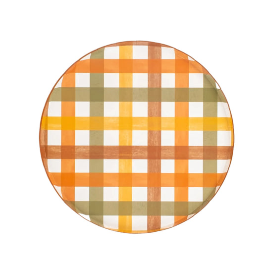HAR25-DNP2- Harvest Plaid Dinner Plate