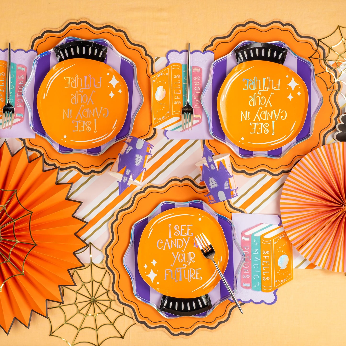 HAL25-CN3- Mystical Spell Book Napkins