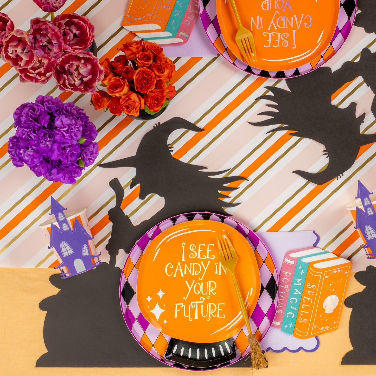 HAL25-CN3- Mystical Spell Book Napkins