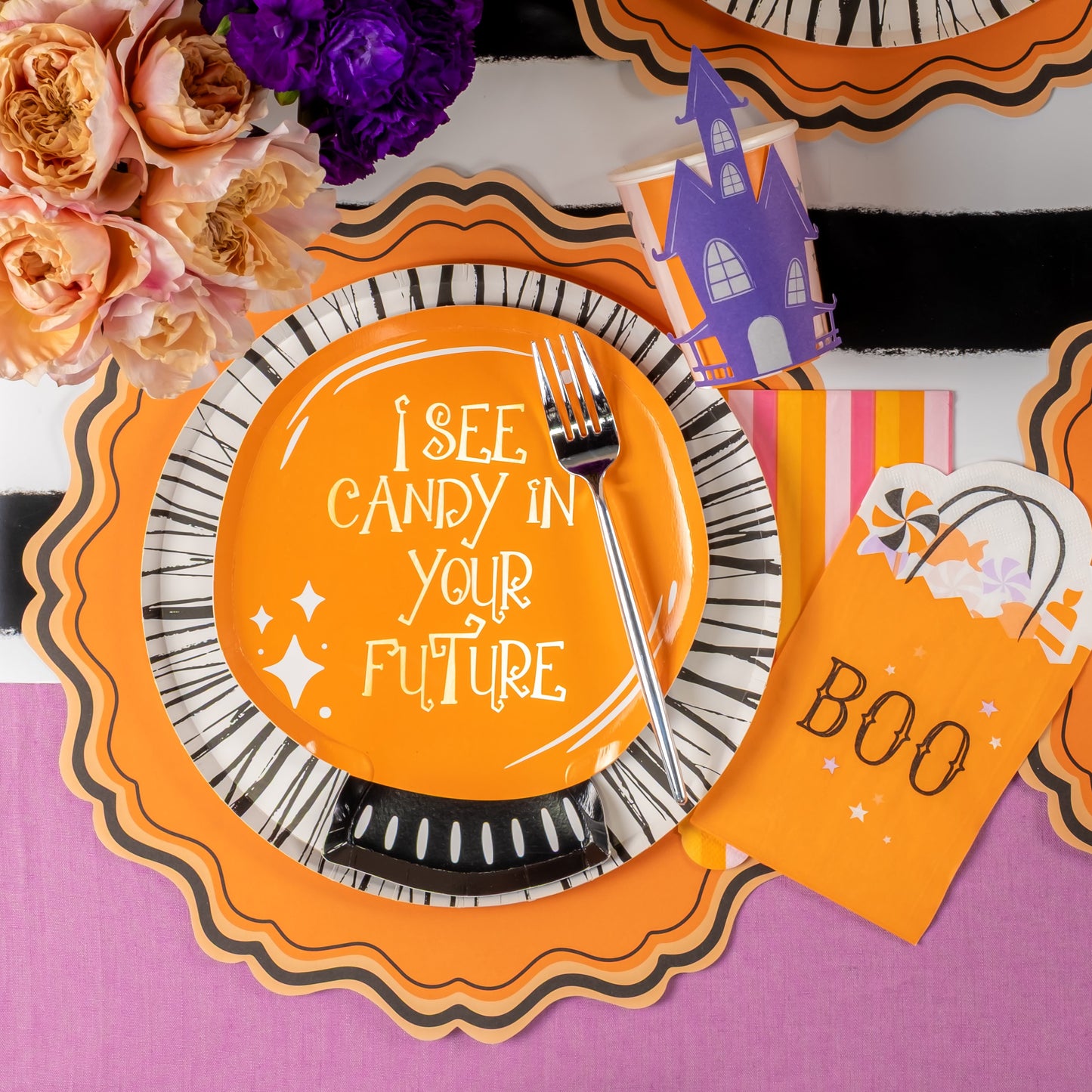 MCL25-PL27- Halloween Fancy Paper Placemats