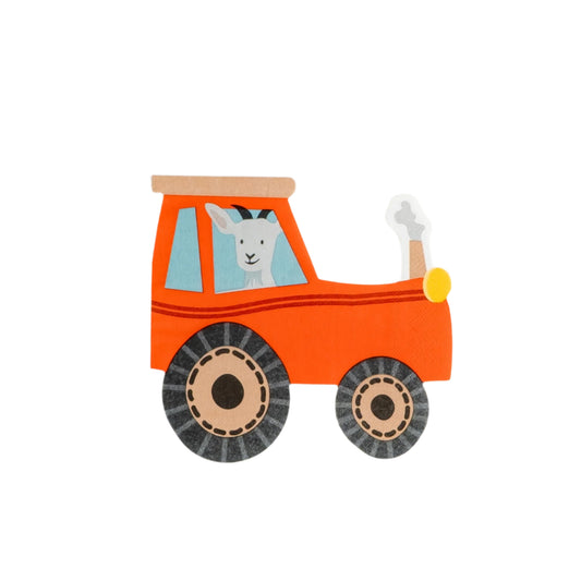 FRM25-CN1- Farm Tractor Napkin
