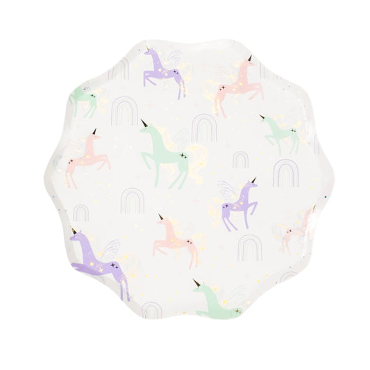 UNI25-DNP1-Unicorn Dinner Plates