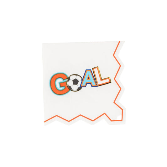 SPO25-CN3-Soccer GOAL Beverage Napkins