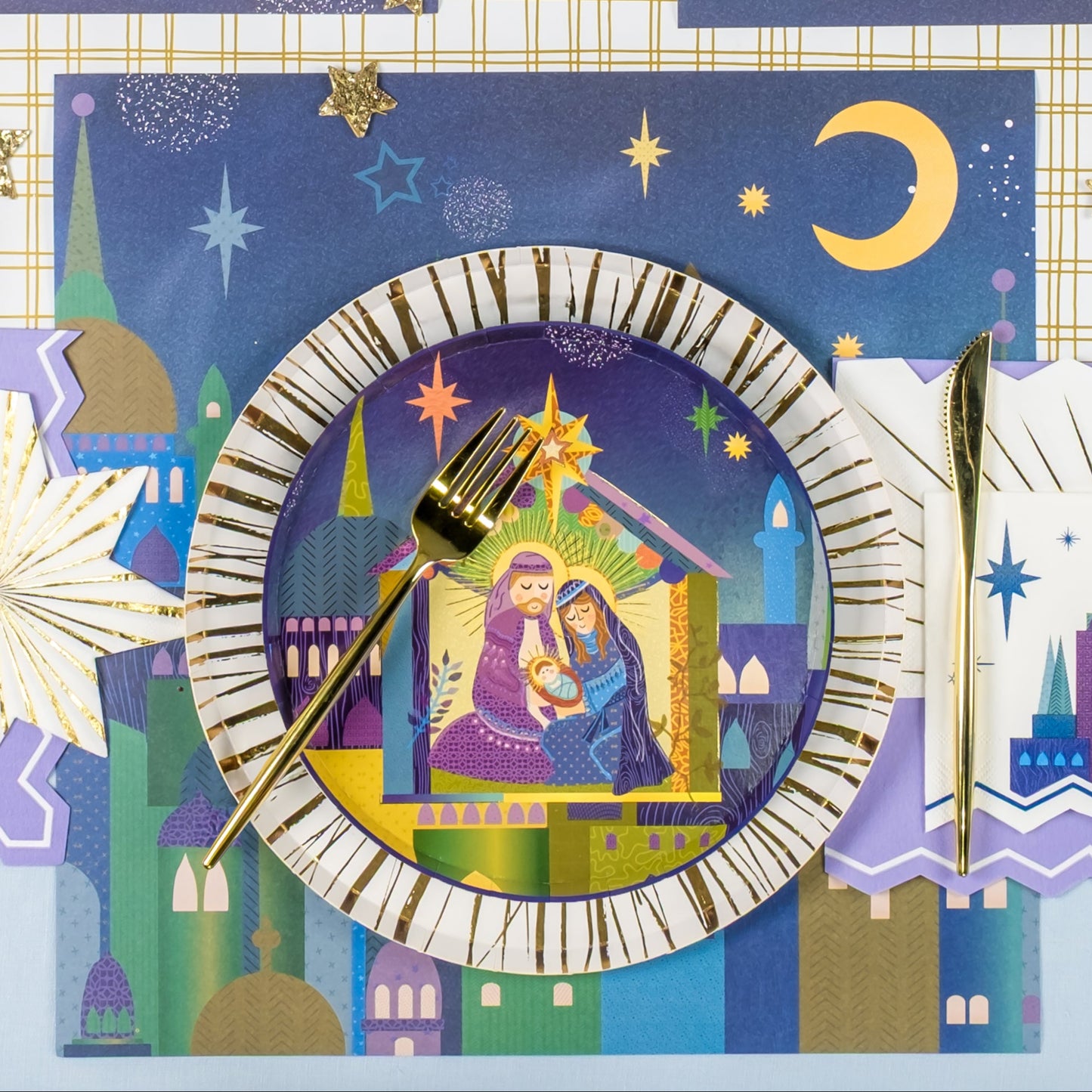 HOL25-DP10-Holy Family Nativity Small Plate-(PREORDER STARTS SHIPPING 08/15)