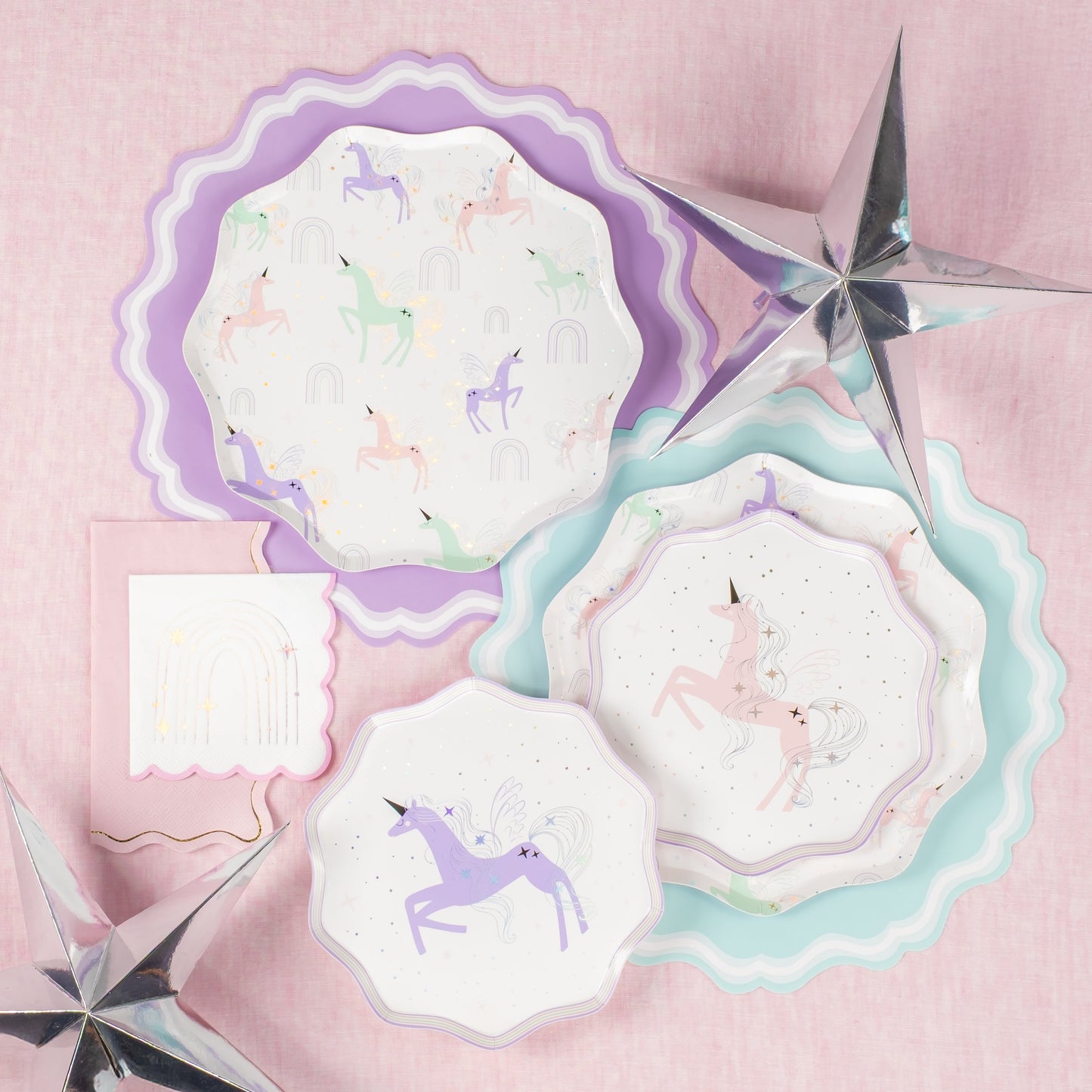 UNI25-DNP1-Unicorn Dinner Plates-(PREORDER STARTS SHIPPING 08/15)