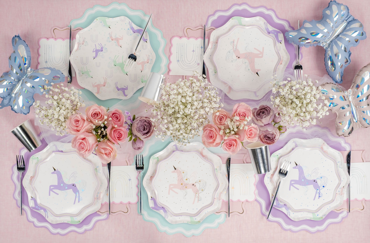 UNI25-DNP1-Unicorn Dinner Plates-(PREORDER STARTS SHIPPING 08/15)