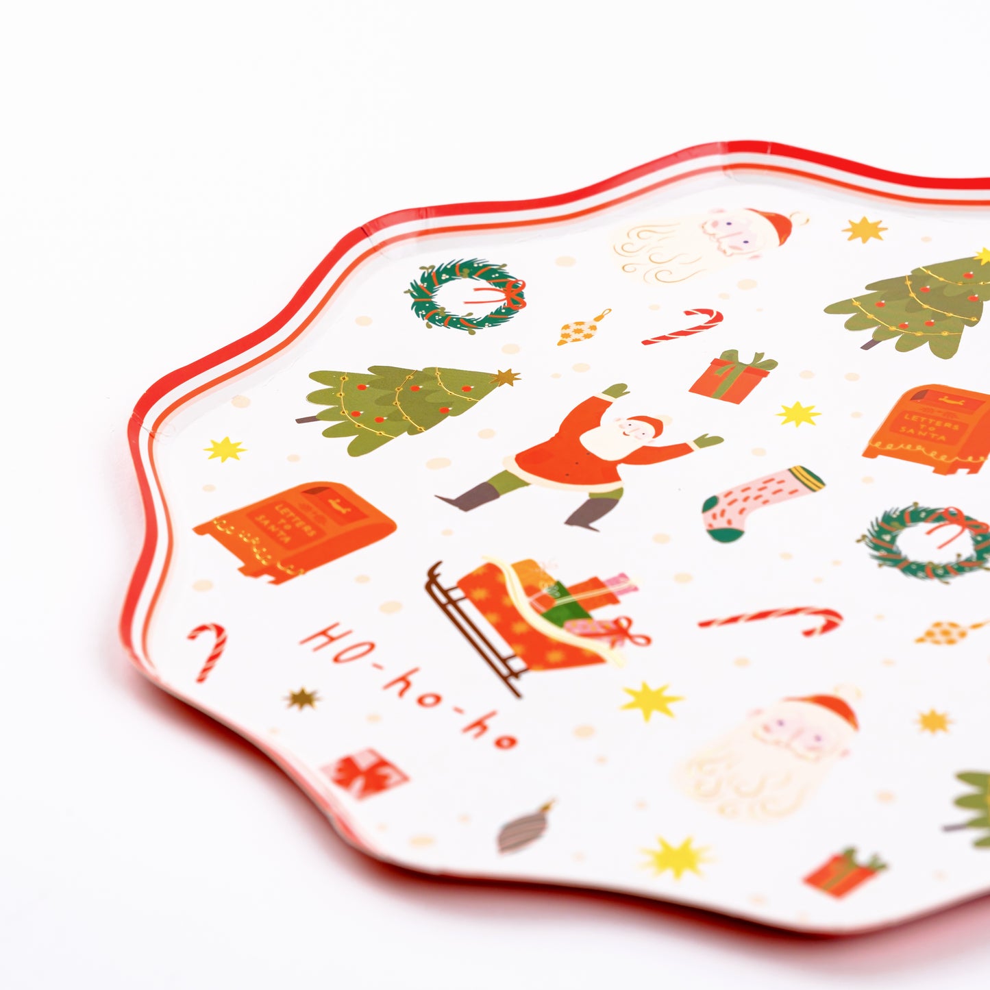 HOL24-DNP2- Christmas Cheer Dinner Paper Plates