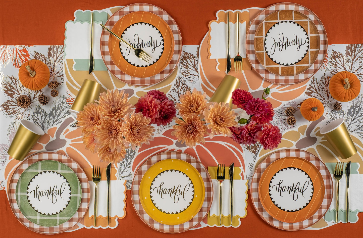 Harvest Pumpkins Paper Placemats | 3 Colors!