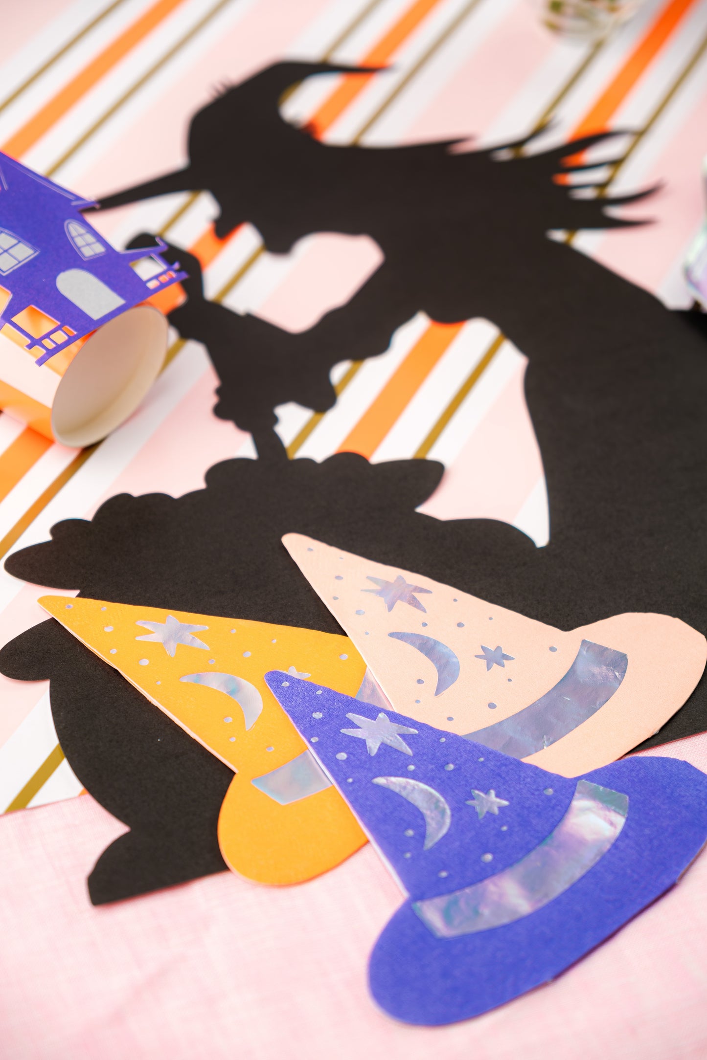 HAL24-CN1- Bewitching Hats Cocktail Napkins