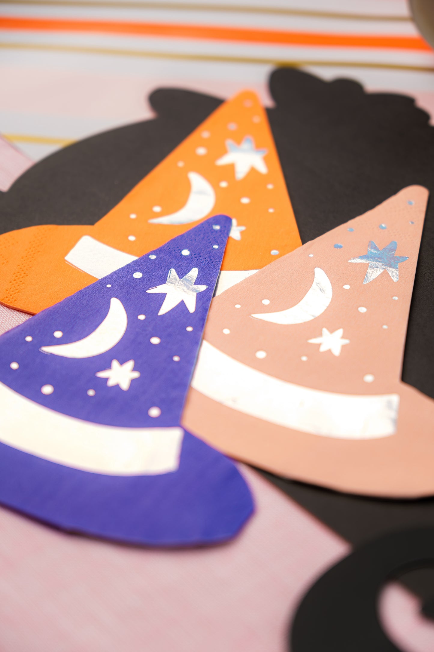 HAL24-CN1- Bewitching Hats Cocktail Napkins