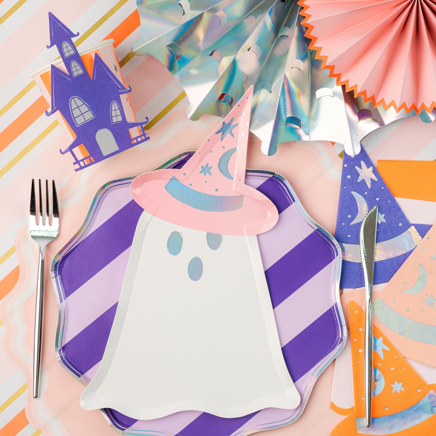 HAL24-CU1- Haunted House Paper Cups