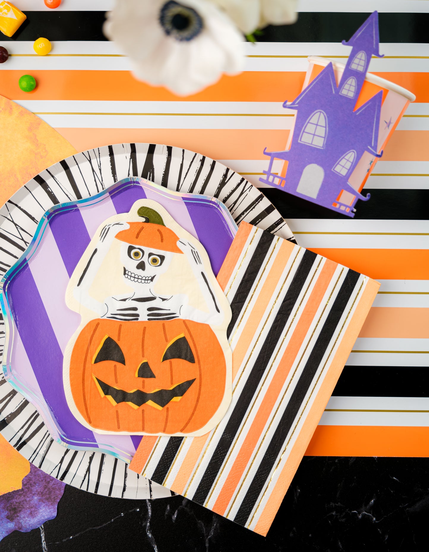 Halloween Stripes Guest Towels