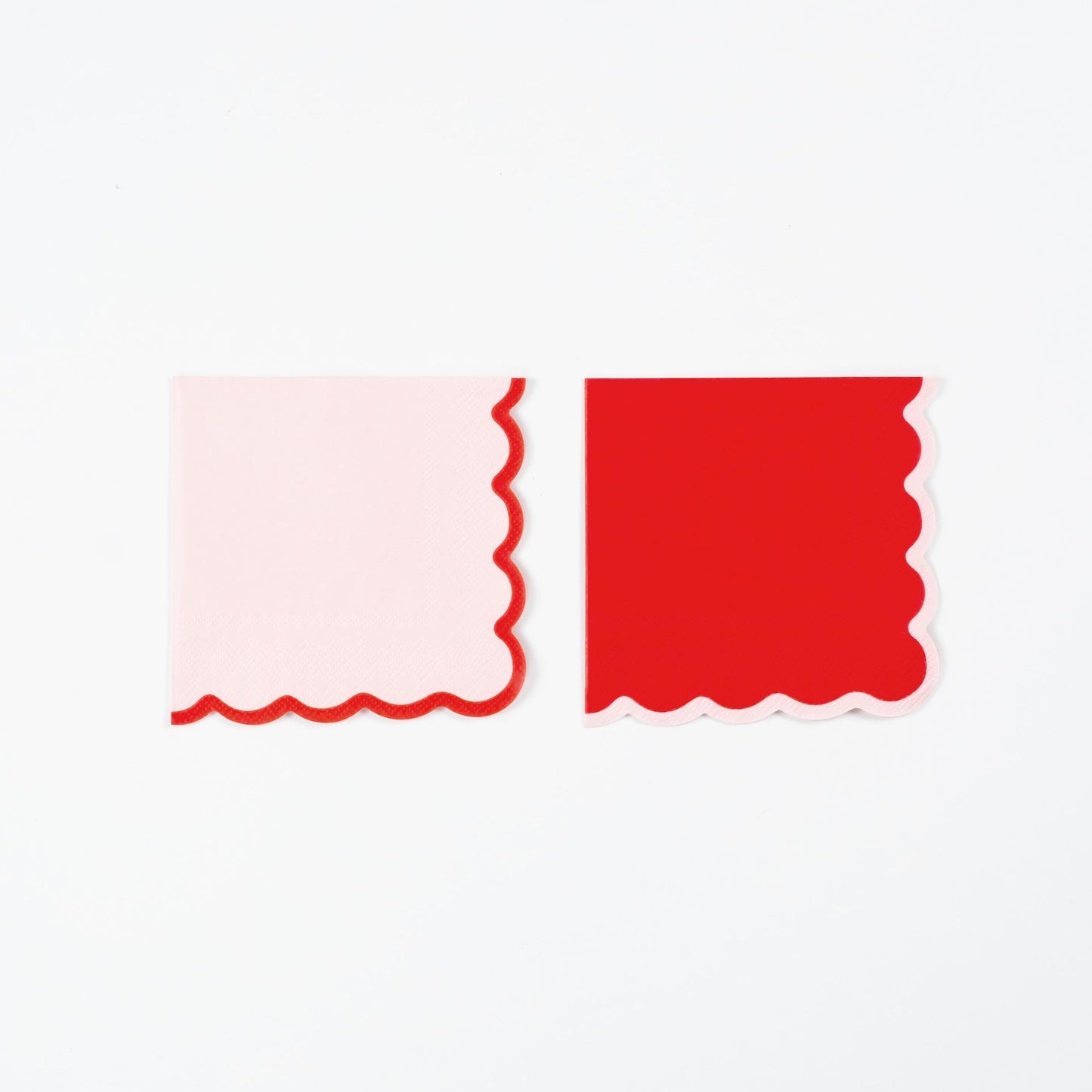 From the Heart Scallop Cocktail Napkins- Pre Order Shipping Dec 17th