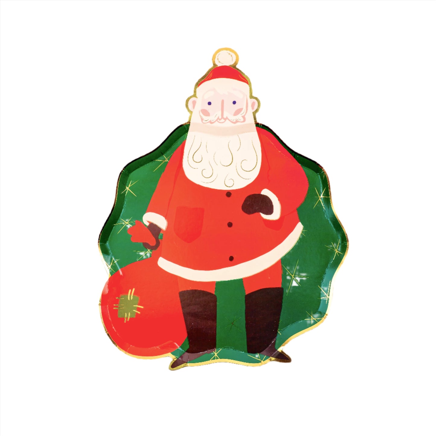 HOL24-DP3- Santa's Cheer Dessert Plates