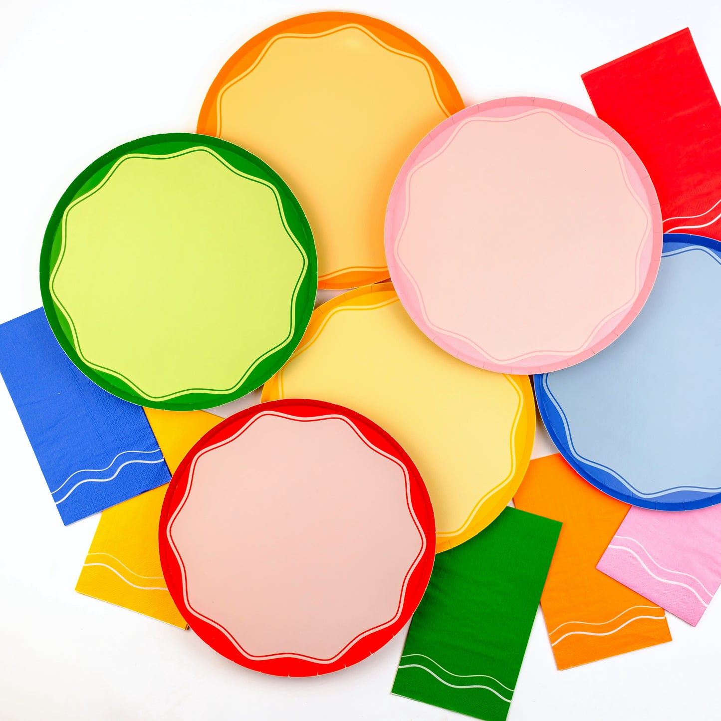 MCL24-GT11-Orange Color Block Guest Towel