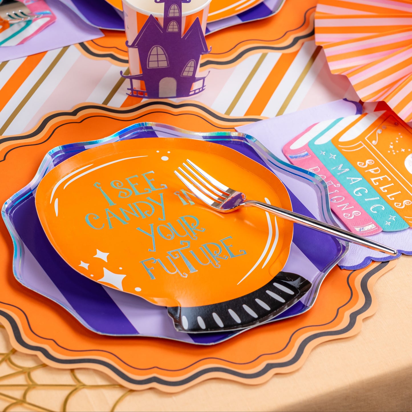 MCL25-PL27- Halloween Fancy Paper Placemats