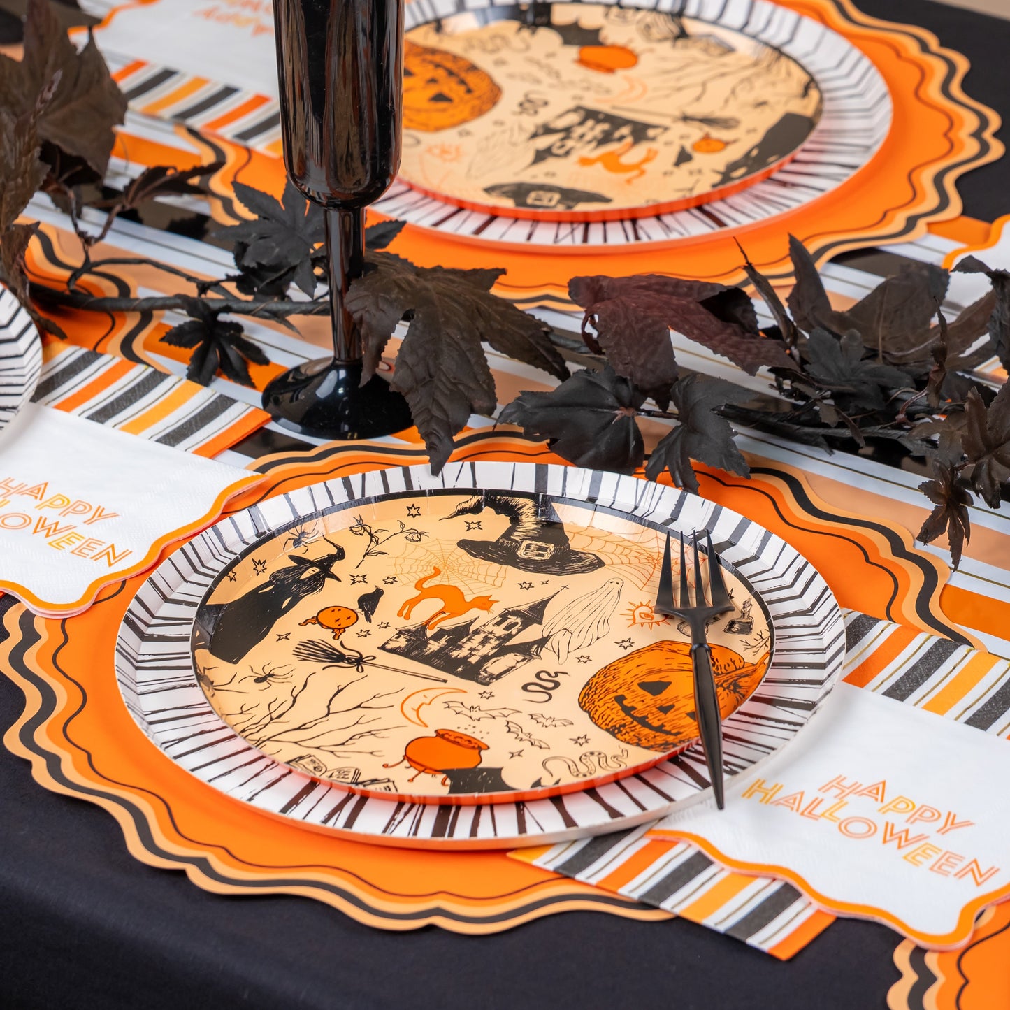 HAL25-CN4- Happy Halloween Cocktail Napkins