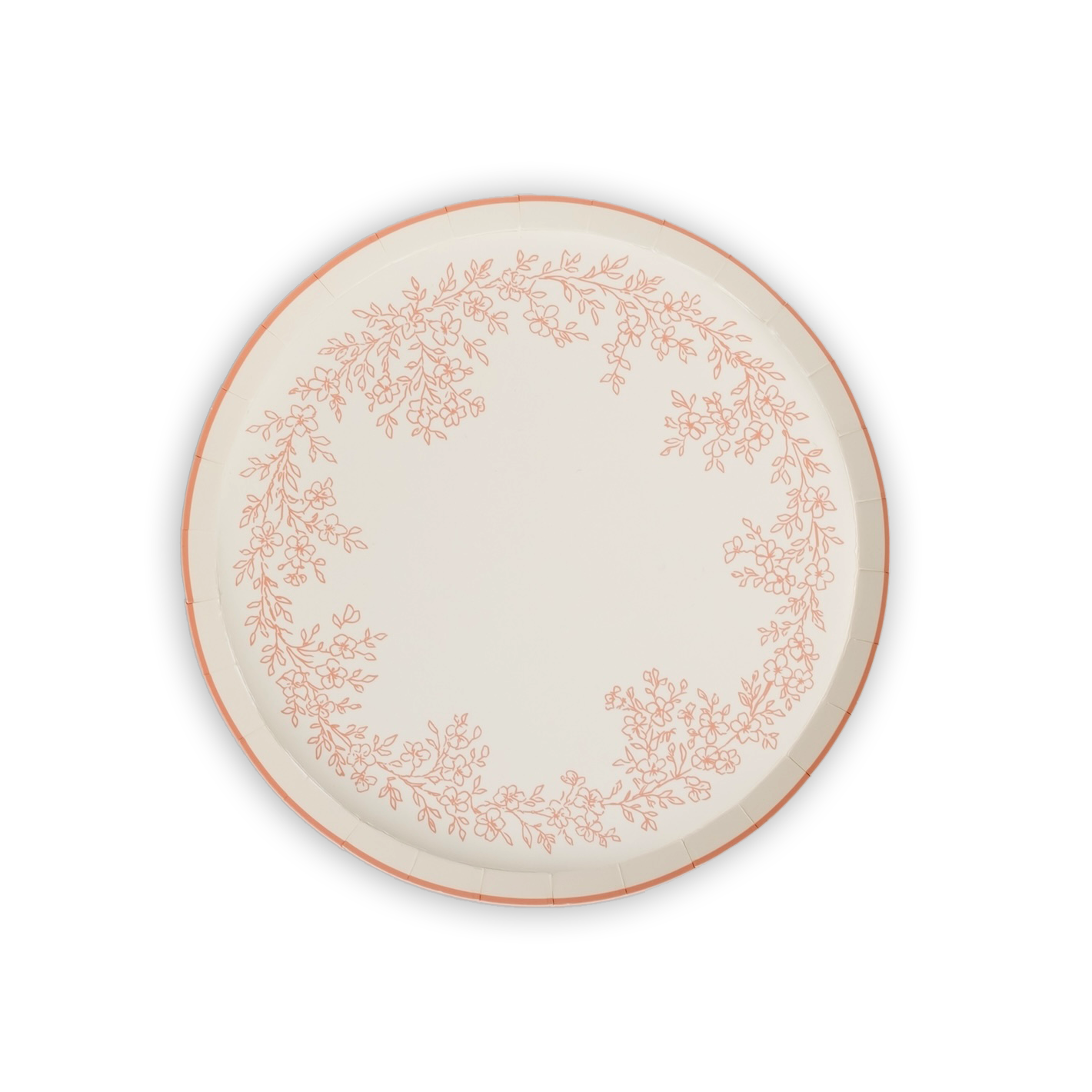 Floral Elegance Pink Dessert Plates