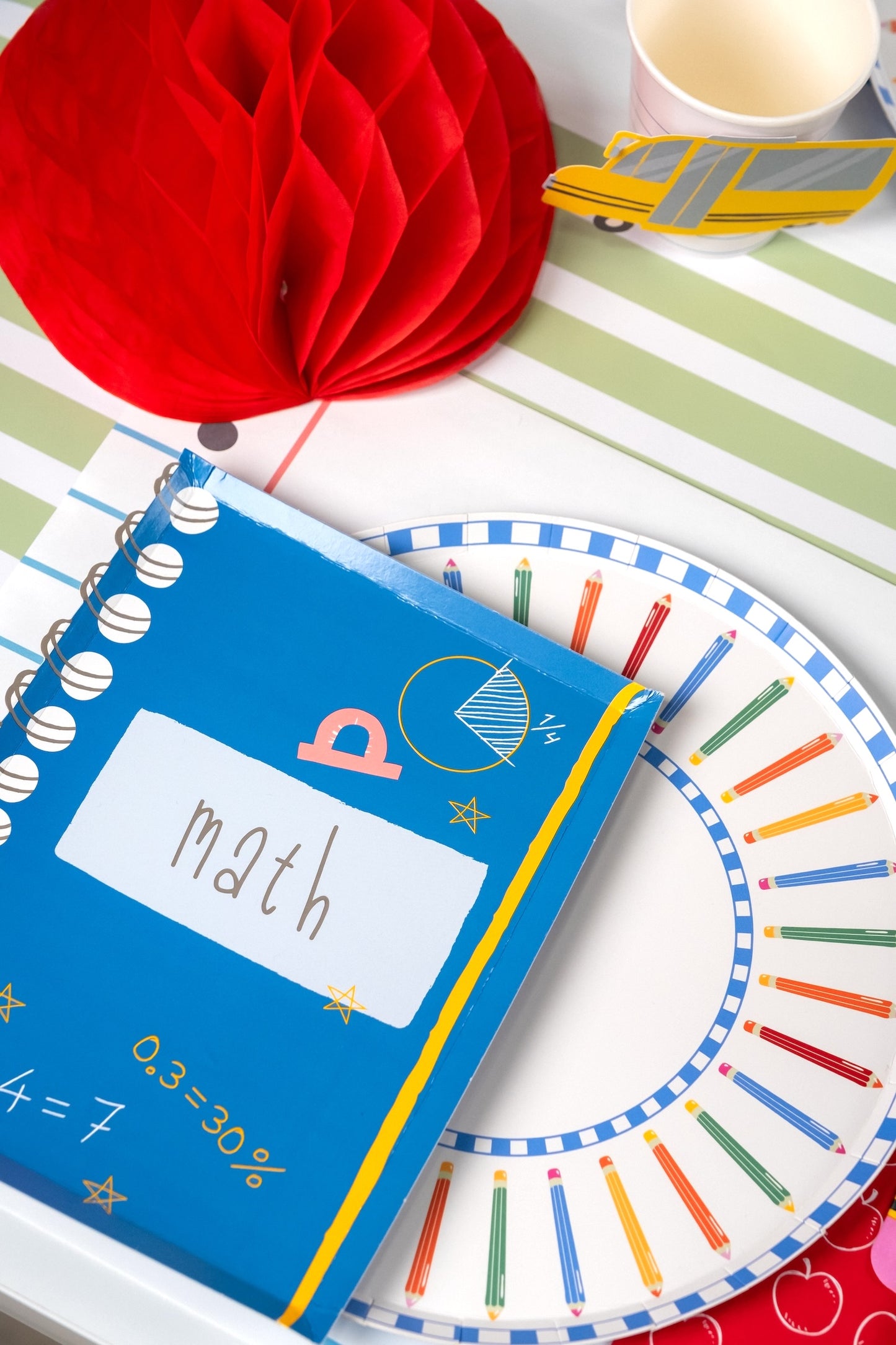 Pencil Dinner Plates