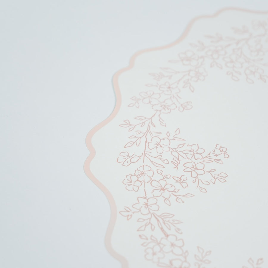 Floral Elegance Pink Placemats- Pre Order Ships January 20th