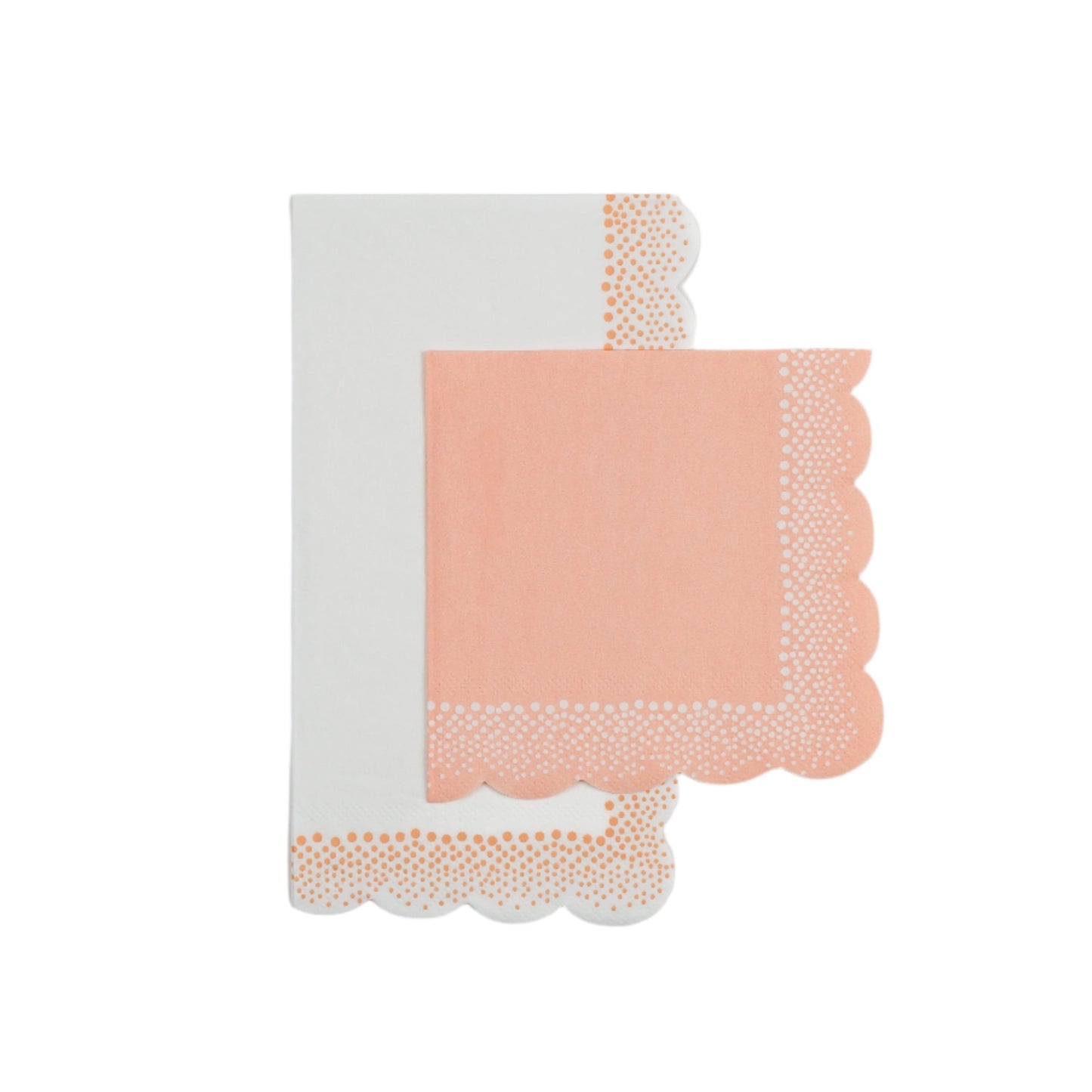 HMY25-GT1- Harmony Peach Dots Guest Towels