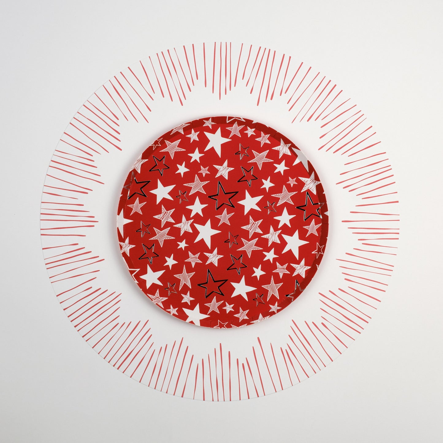 AME25-DP1- Americana Stars Dessert Paper Plates