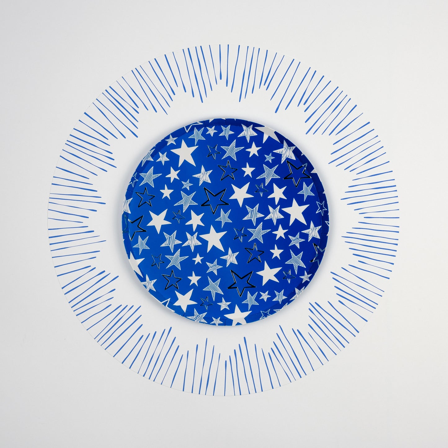 AME25-DP1- Americana Stars Dessert Paper Plates