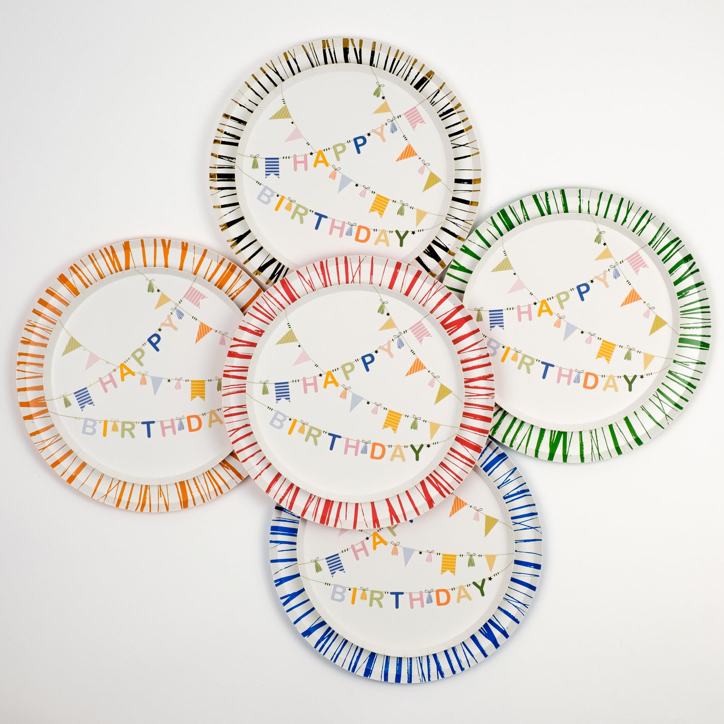 HB25-DP1- Birthday Cheer Dessert Plates