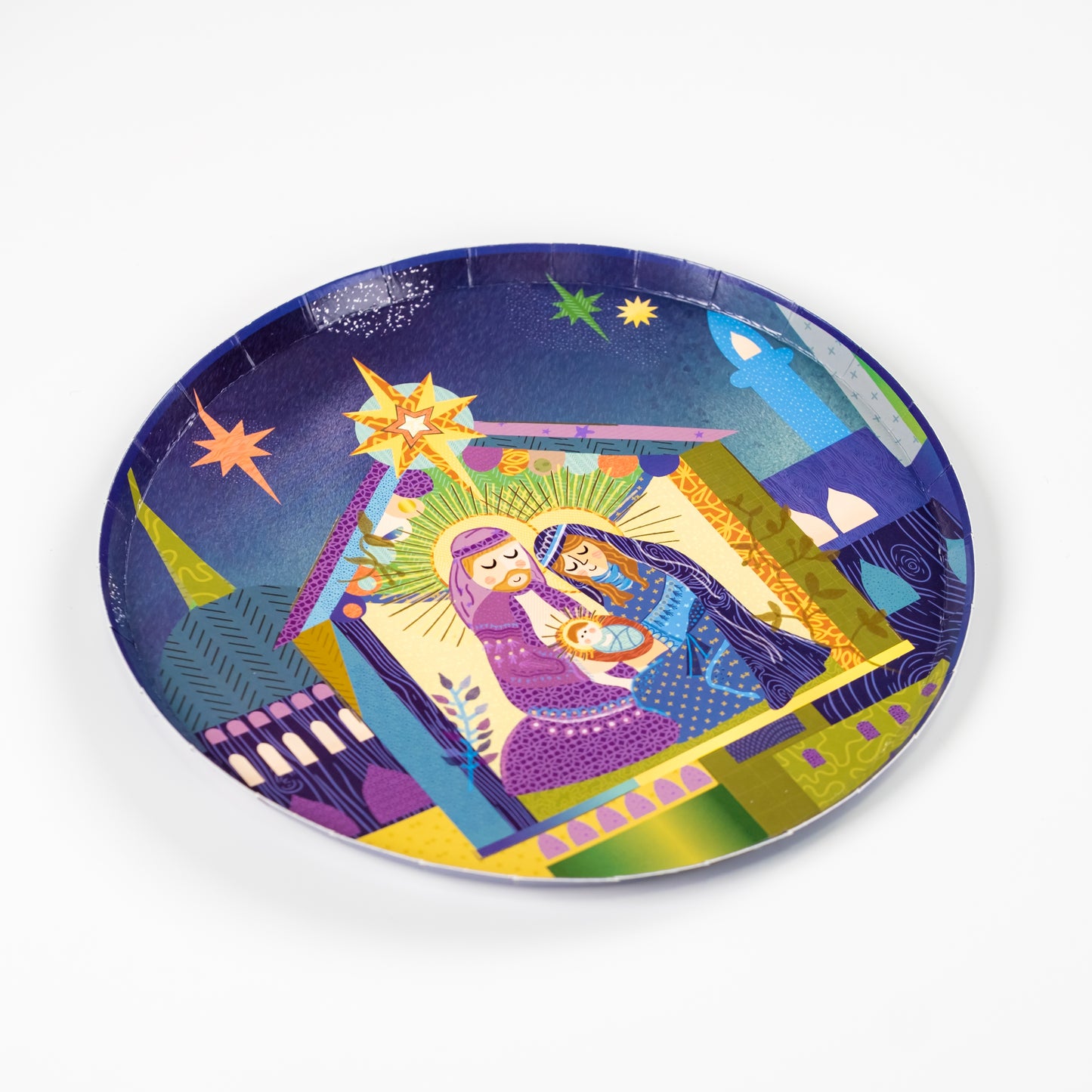 HOL25-DP10-Holy Family Nativity Small Plate-(PREORDER STARTS SHIPPING 08/15)