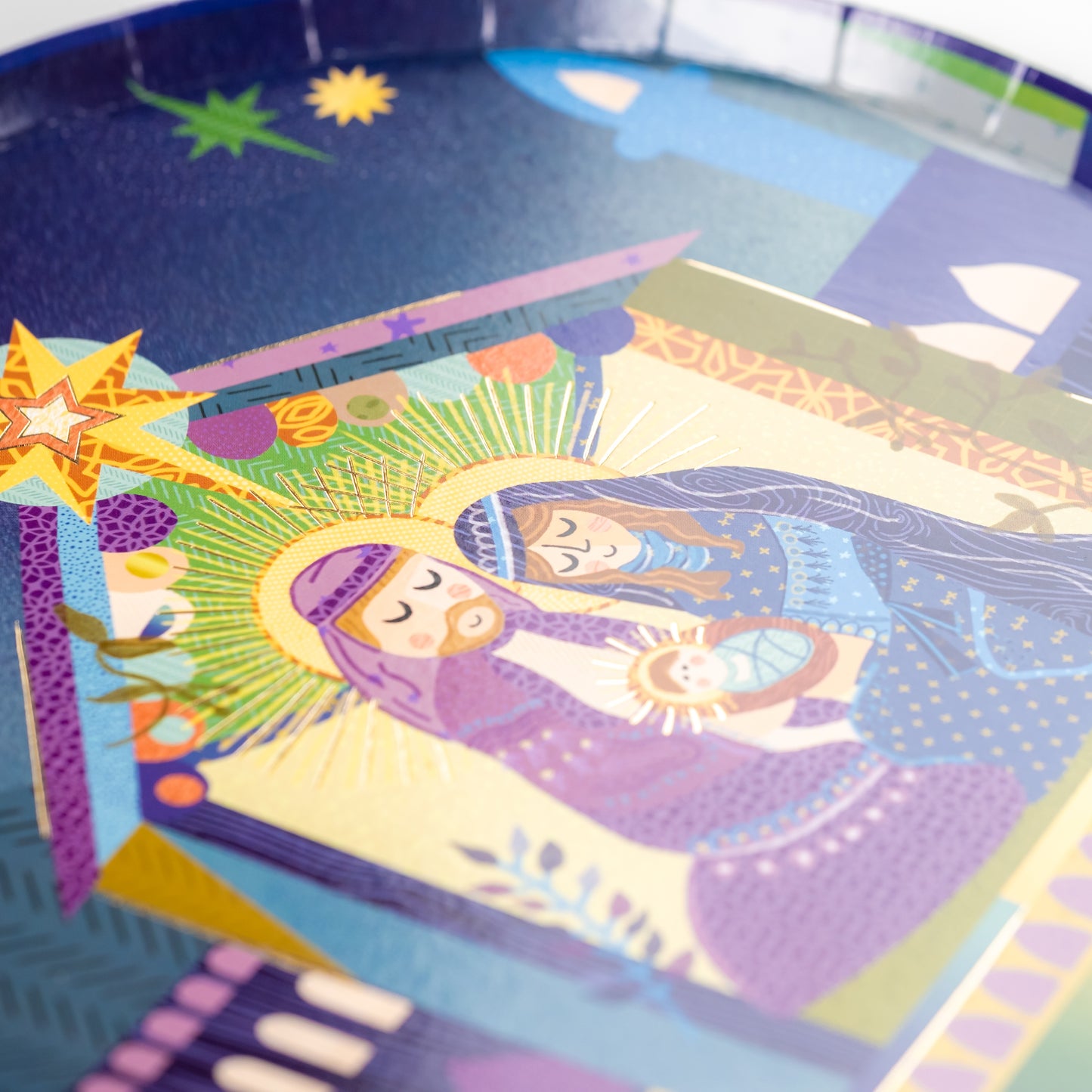 HOL25-DP10-Holy Family Nativity Small Plate-(PREORDER STARTS SHIPPING 08/15)